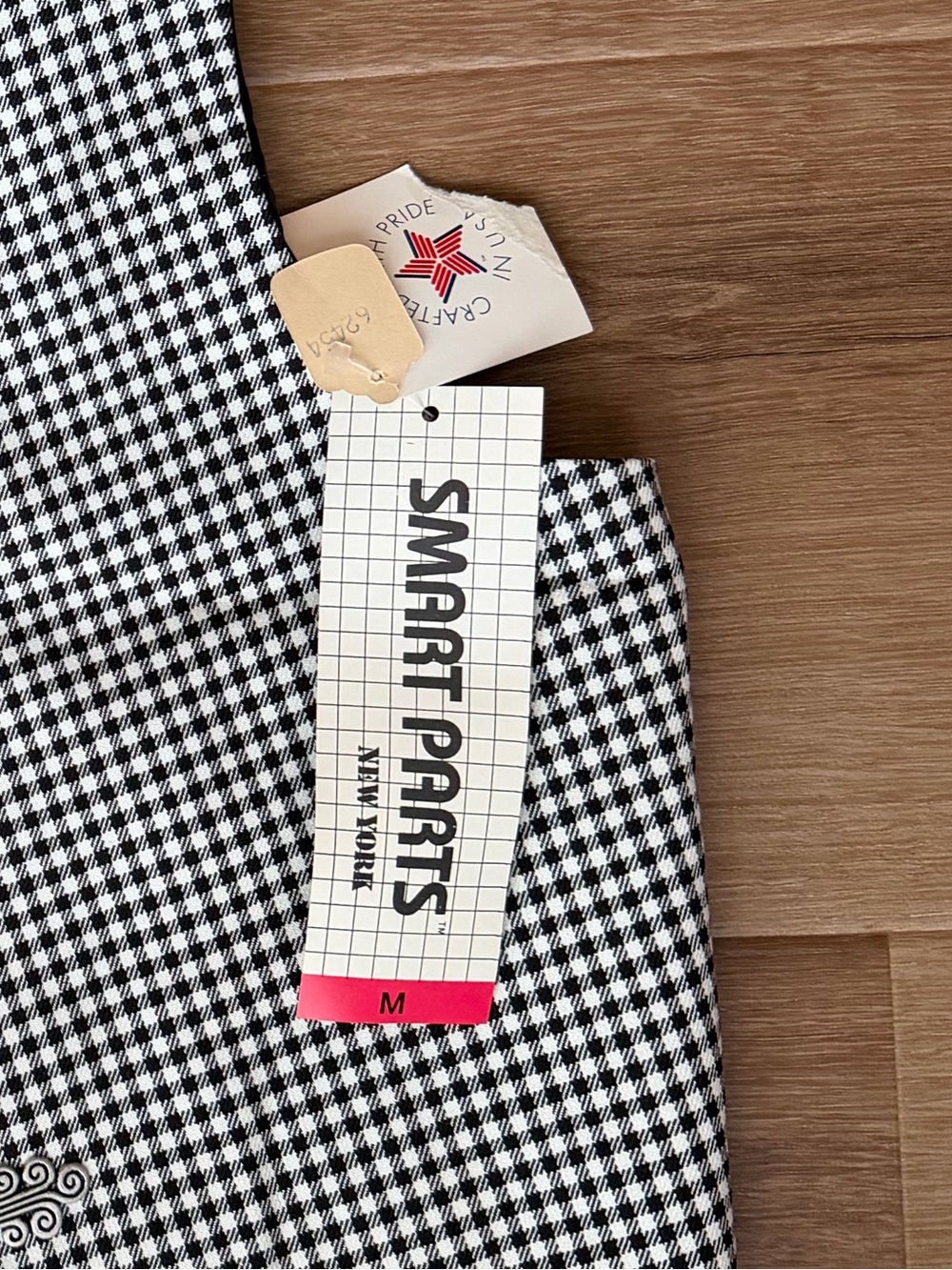 SMART PARTS Black & White Gingham Vest